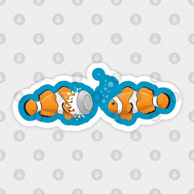 Clown fish Sticker by aleibanez